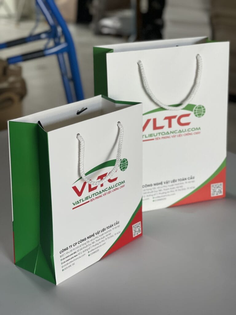 Túi giấy in offset in logo thương hiệu